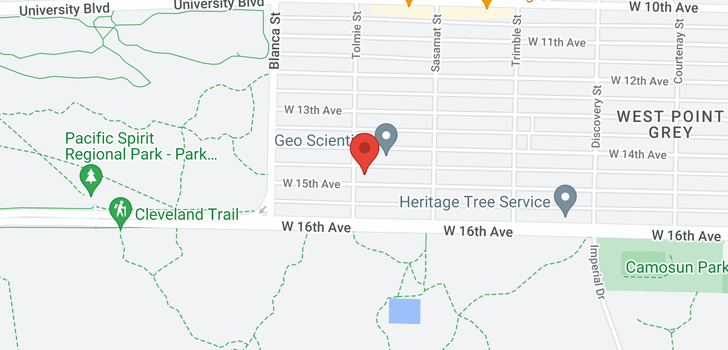 map of 4591 W 15TH AVENUE